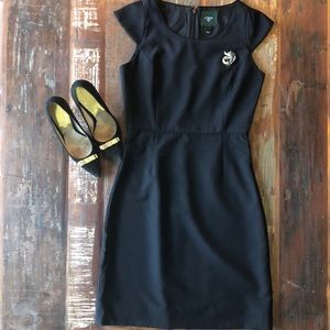 Classic Black Suit Dress - J Crew - Size 2